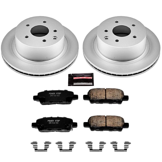 PWR-CRK6761, PowerStop Z17 Evolution Plus GEOMET Coated Brake Kits for 2011-2025 LEAF, 2014-2020 ROGUE, 2017-2022 ROGUE SPORT - CRK6761 in UAE, Dubai. Condition - new. Price 620 AED. Photo, seller contacts | AUTO.AE