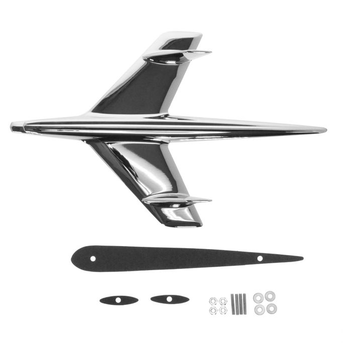 SUM-RP23001, Summit Racing™ Chrome Bird Hood Ornament for 1955 Chevy Bel Air, Nomad, One-Fifty, Two-Ten Series SUM-RP23001 в ОАЭ, Дубай. Состояние - новое. Цена 910 AED. Фото, контакты продавца | AUTO.AE