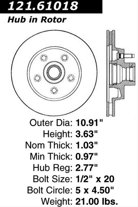 CEB-121-61018, Centric C-Tek Standard Brake Rotors for 1982-1984 CONTINENTAL, 1984 MARK VII, 1985-1986 MUSTANG - 121.61018 in UAE, Dubai. Condition - new. Price ⁦190 AED⁩. Photo, seller contacts | AUTO.AE