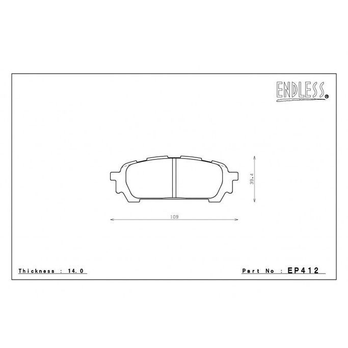 EP412SSY, ENDLESS EP412SSY Rear brake pads SUBARU FORESTER (04-12)/IMPREZA WRX (03-05) في الإمارات العربية المتحدة, دبي. Condition - new. Price ⁦720 AED⁩. Photo, seller contacts | AUTO.AE