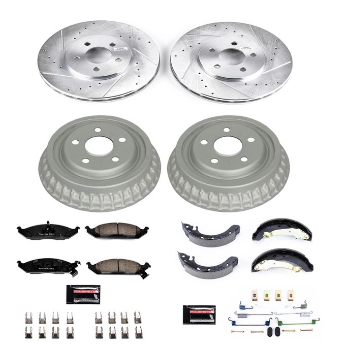 PWR-K15144DK, PowerStop Z23 Evolution Sport Disc and Drum Brake Upgrade Kits for 1996 BREEZE, 1995-1996 STRATUS - K15144DK в ОАЭ, Дубай. Состояние - новое. Цена ⁦1 340 AED⁩. Фото, контакты продавца | AUTO.AE
