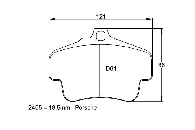 2405-RSL1, PAGID 2405-RSL1 Rear Brake Pads for PORSCHE 996 Carrera / GT3 / Turbo / 987 Boxter S / Cayman S/R Iron Brakes in UAE, Dubai. Condition - new. Price ⁦2,080 AED⁩. Photo, seller contacts | AUTO.AE