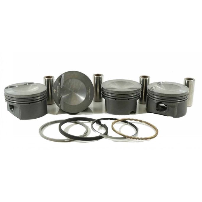 930286348T, MAHLE 930286348T Piston Kit with TBC (82.50mm x 29.6mm CH, 92.8mm stroke, 144mm rod, 23mm pin, -7.1cc, 314g, 9.5CR, M142P) for VW/AUDI TSi EA888 Gen 3 2.0L Turbo in UAE, Dubai. Condition - new. Price ⁦3,930 AED⁩. Photo, seller contacts | AUTO.AE