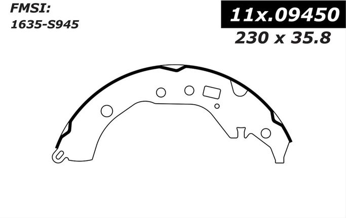 CEB-111-09450, Centric Premium Brake Shoes 111.09450 في الإمارات العربية المتحدة, دبي. Condition - new. Price 130 AED. Photo, seller contacts | AUTO.AE