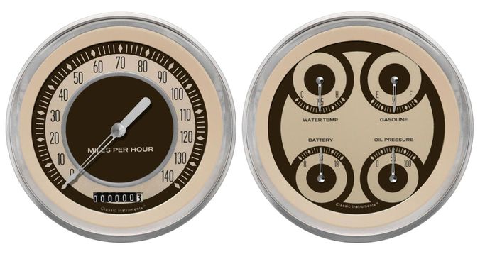 CIN-NT52SLF, Classic Instruments Nostalgia VT Series Gauge Sets NT52SLF в ОАЭ, Дубай. Состояние - новое. Цена ⁦5 020 AED⁩. Фото, контакты продавца | AUTO.AE