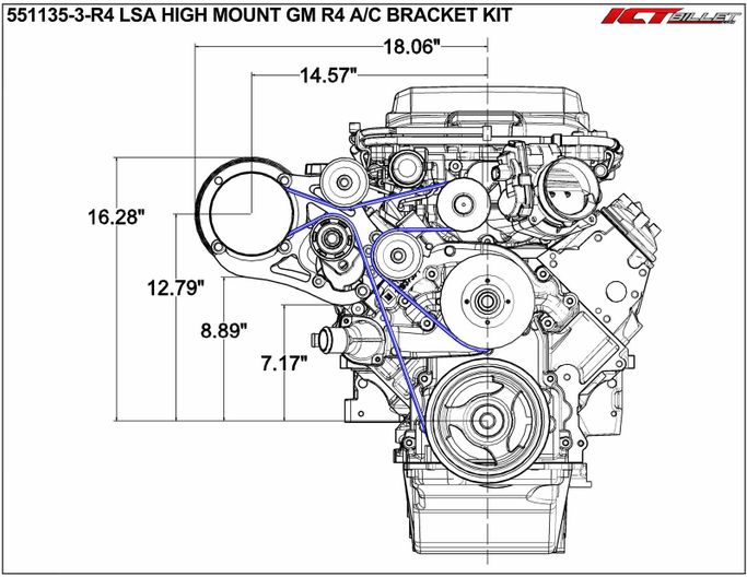 ICB-551135-3-R4, ICT Billet Air Conditioning Compressor Brackets 551135-3-R4 в ОАЭ, Дубай. Состояние - новое. Цена ⁦2 060 AED⁩. Фото, контакты продавца | AUTO.AE