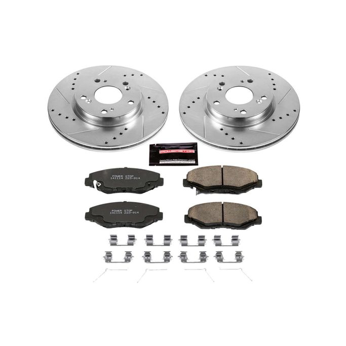 PWR-K6490, PowerStop Z23 Evolution Sport Brake Upgrade Kits for 2013-2017 ACCORD, 2013-2014 FIT, 2013 ILX - K6490 في الإمارات العربية المتحدة, دبي. Condition - new. Price 910 AED. Photo, seller contacts | AUTO.AE
