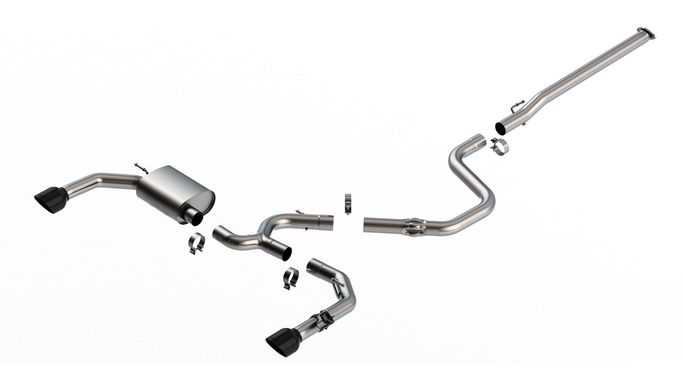 140925BC, BORLA 140925BC Cat-Back Exhaust System ATAK 3", TIP 5" Black Chrome, T-304 Stainless Steel for HYUNDAI Elantra N 2.0L 2022-2023 في الإمارات العربية المتحدة, دبي. Condition - new. Price ⁦9,010 AED⁩. Photo, seller contacts | AUTO.AE