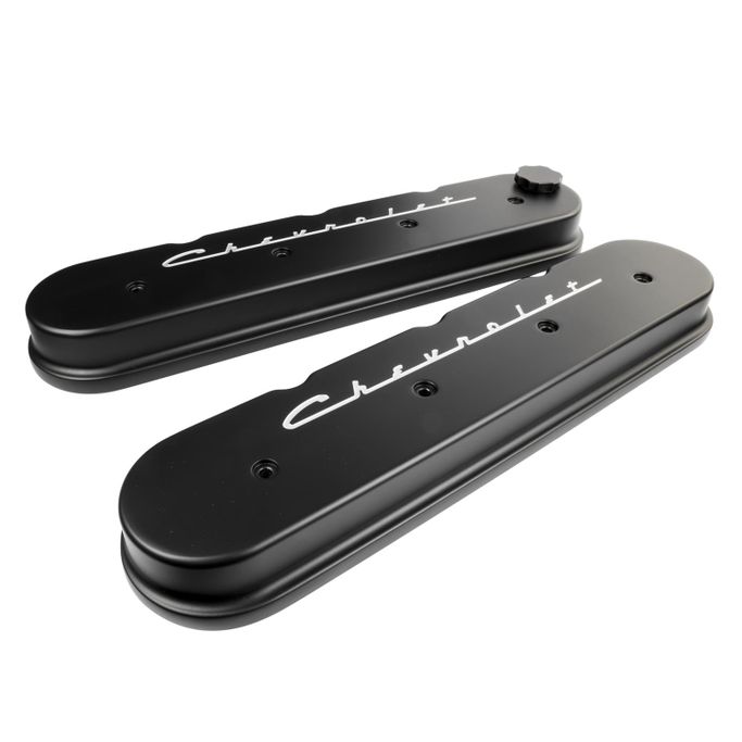 BSP-BLK95423, Billet Specialties Chevrolet Script LS Cast Valve Covers BLK95423 في الإمارات العربية المتحدة, دبي. Condition - new. Price 1,790 AED. Photo, seller contacts | AUTO.AE