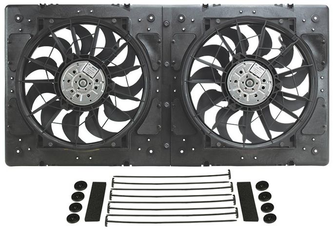 DER-16934, 13 Inch 4,000 CFM Derale High-Output Dual RAD Fan and Shroud Kit 16934 в ОАЭ, Дубай. Состояние - новое. Цена ⁦2 120 AED⁩. Фото, контакты продавца | AUTO.AE