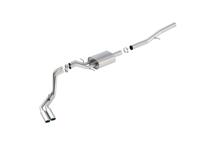 140577, BORLA 140577 Cat Back Exhaust System, Silverado / Sierra V8-6.2L, Ext. Cab Standard Bed (78.7") Crew Cab Short Bed (69.3") 143.5" WB, Tip №18, 2014-16, sound ATAK в ОАЭ, Дубай. Состояние - новое. Цена ⁦7 960 AED⁩. Фото, контакты продавца | AUTO.AE