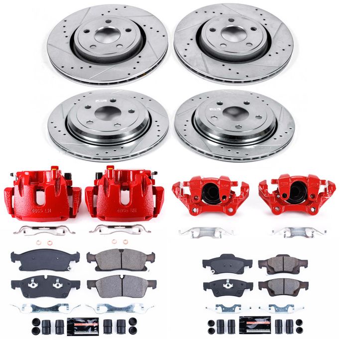 PWR-KC5955, PowerStop Z23 Evolution Sport Brake Upgrade Kits with Calipers for 2011-2017 DURANGO, 2011-2012 GRAND CHEROKEE - KC5955 в ОАЭ, Дубай. Состояние - новое. Цена 5 490 AED. Фото, контакты продавца | AUTO.AE