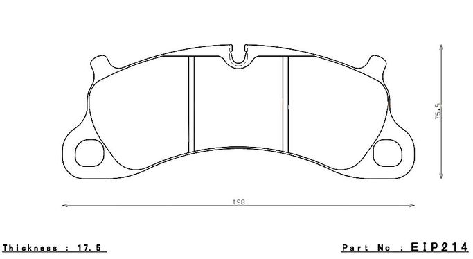 EIP214MX72, ENDLESS EIP214MX72 Front brake pads PORSCHE 3.8 CARRERA S/4S в ОАЭ, Дубай. Состояние - новое. Цена 1 350 AED. Фото, контакты продавца | AUTO.AE
