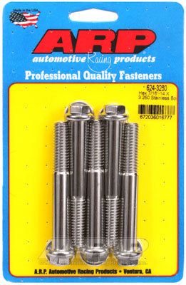 624-3250, ARP 624-3250 SAE Bolt Kit 7/16-14 X 3.250 hex 1/2 wrenching SS bolts في الإمارات العربية المتحدة, دبي. Condition - new. Price 280 AED. Photo, seller contacts | AUTO.AE