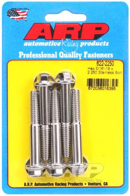 622-2250, ARP 622-2250 SAE Bolt Kit 5/16-18 x 2.250 hex SS bolts в ОАЭ, Дубай. Состояние - новое. Цена 230 AED. Фото, контакты продавца | AUTO.AE