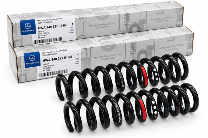 HWA1403210404, New Mercedes-Benz AMG W140 Front Coil Springs – HWA1403210404 in UAE, Dubai. Condition - new. Price ⁦1,836 AED⁩. Photo, seller contacts | AUTO.AE
