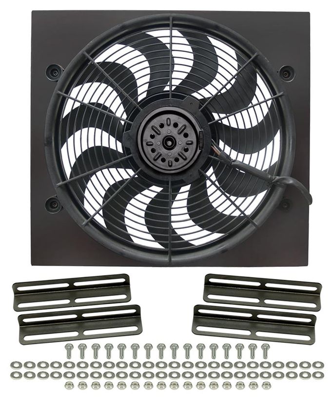 DER-16919, 17 Inch 2,400 CFM Derale High-Output Single RAD Fan and Shroud Kit 16919 в ОАЭ, Дубай. Состояние - новое. Цена ⁦1 500 AED⁩. Фото, контакты продавца | AUTO.AE