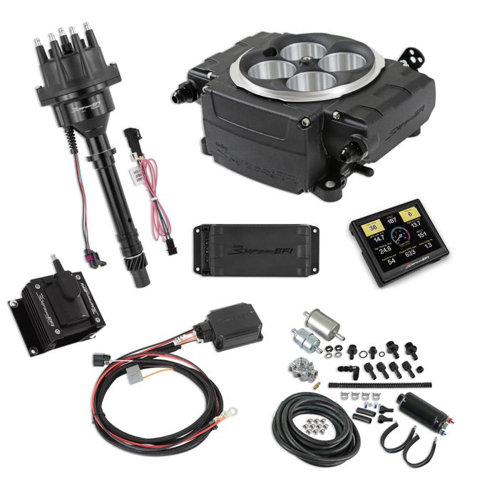 SNE-5505113PKSBC, Holley Sniper 2 EFI 650 HP Inline Pump Fuel Injection Systems with Power Distribution Module 550-511-3PK-SBC in UAE, Dubai. Condition - new. Price 11,170 AED. Photo, seller contacts | AUTO.AE