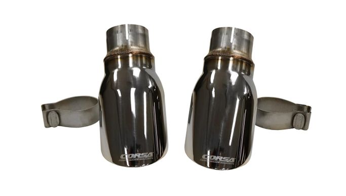 CSE-14977, Corsa  Round, Polished 2.50 Inch Exhaust Tip 14977 in UAE, Dubai. Condition - new. Price 1,740 AED. Photo, seller contacts | AUTO.AE