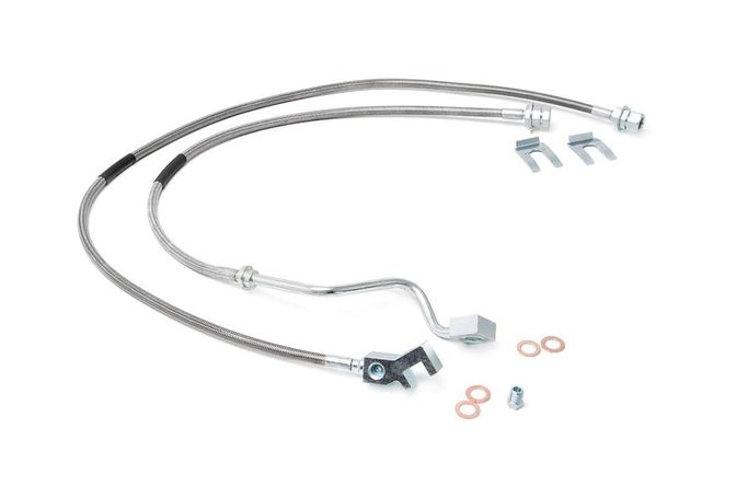 ROU-89705, Rough Country Stainless Steel Extended Brake Line Kits for 1999-2004 F-250 SUPER DUTY, F-350 SUPER DUTY - 89705 в ОАЭ, Дубай. Состояние - новое. Цена ⁦290 AED⁩. Фото, контакты продавца | AUTO.AE