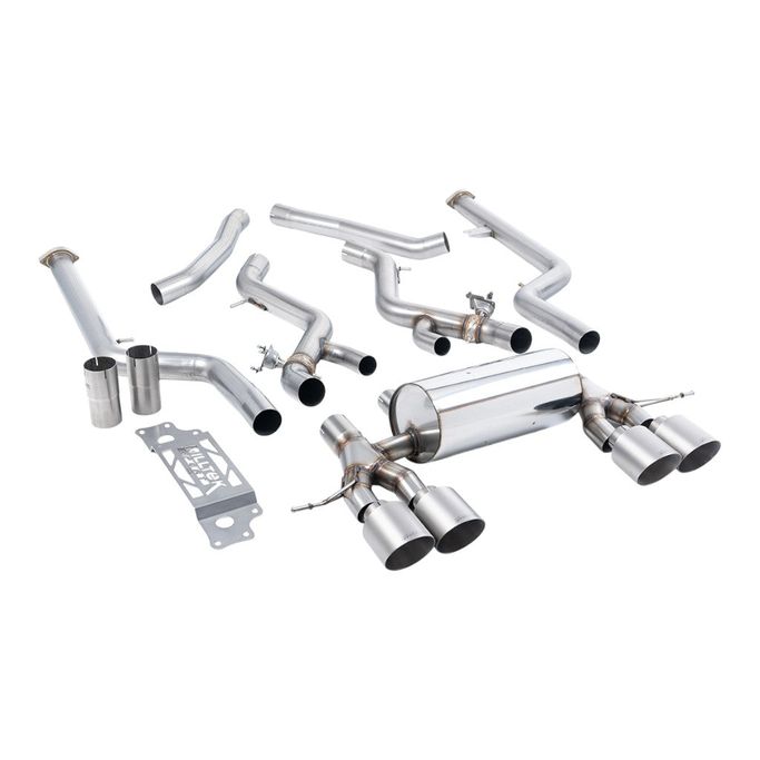 SSXBM1293, MILLTEK SSXBM1293 Cat-Back Exhaust, 3" (Brushed Titanium GT-115 Trims) for BMW M2 (G87) OPF/GPF في الإمارات العربية المتحدة, دبي. Condition - new. Price ⁦24,440 AED⁩. Photo, seller contacts | AUTO.AE