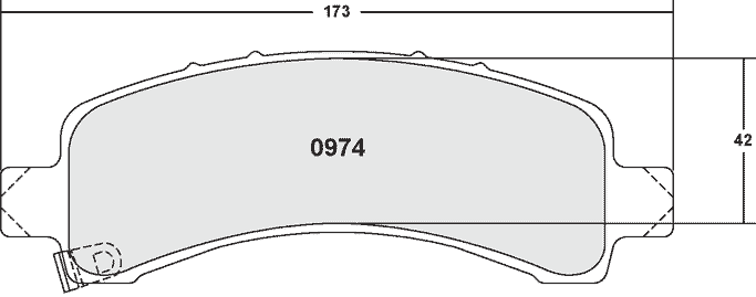0974.12, PFC 0974.12 Rear Brake Pads Z-RATED for CHEVROLET Suburban 1500 2003-2006 / CADILLAC Escalade 2003-2006 в ОАЭ, Дубай. Состояние - новое. Цена ⁦730 AED⁩. Фото, контакты продавца | AUTO.AE