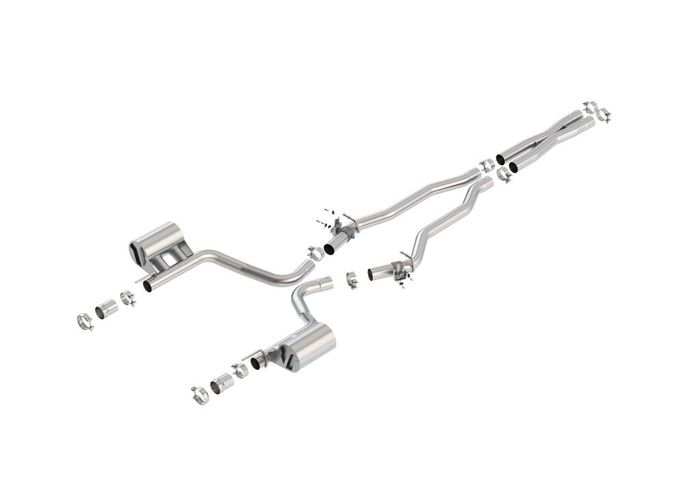 140641, BORLA 140641 Cat Back Exhaust System, Challenger SRT®392 / Scat Pack V8-6.4L RWDWith the system MDS, Tip №44, 2015-16, sound ATAK في الإمارات العربية المتحدة, دبي. Condition - new. Price ⁦10,010 AED⁩. Photo, seller contacts | AUTO.AE