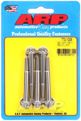 770-1008, ARP 770-1008 Metric Thread Bolt Kit M6 x 1.00 x 55 12pt SS bolts في الإمارات العربية المتحدة, دبي. Condition - new. Price 240 AED. Photo, seller contacts | AUTO.AE