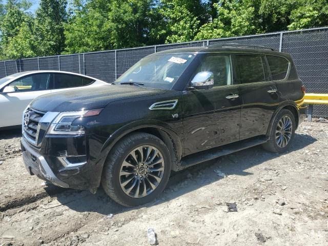 Подержанный Nissan Armada II Рестайлинг, 5.6 л, 2022 в Абу-Даби от Drive Time Motors Черный цвет. Американская | AUTO.AE