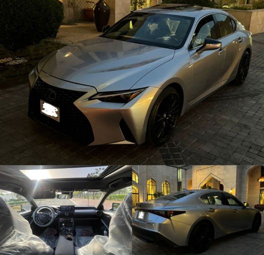 Подержанный Lexus IS 350 III Рестайлинг 2, 3.5 л, 2023 в Аджмане Серый цвет. Американская | AUTO.AE
