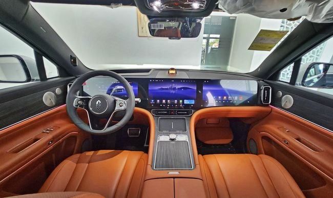 New Aito M9, 2025 in Dubai by Gulf Motors, Blue color. Chinese Specs | AUTO.AE