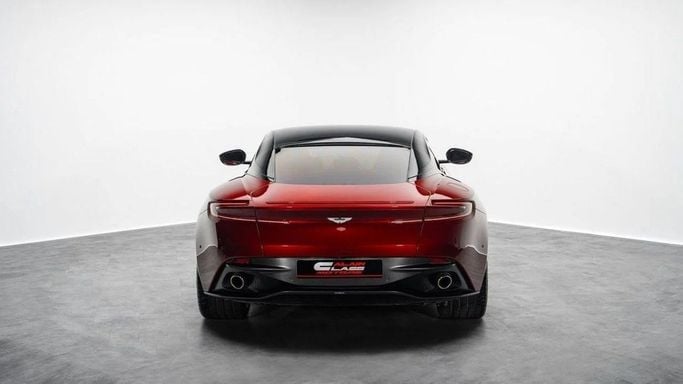 Used Aston Martin DB11 I, 5.2 l, 2018 in Dubai by Al Ain Class Motors, Red color. GCC Specs | AUTO.AE