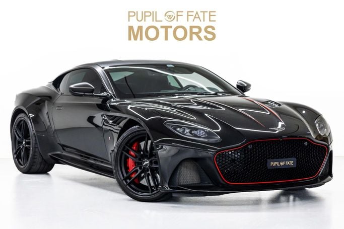 Used Aston Martin DBS Volante III, 5.2 l, 2019 in Dubai by PUPIL OF FATE MOTORS, Black color. GCC Specs | AUTO.AE