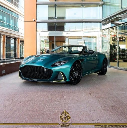 New Aston Martin DBS 770 Ultimate Volante III, 5.2 l, 2023 in Dubai by Q Motors, Teal color. European Specs | AUTO.AE