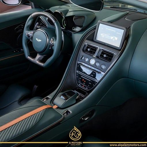 New Aston Martin DBS 770 Ultimate Volante III, 5.2 l, 2023 in Dubai by Q Motors, Teal color. European Specs | AUTO.AE