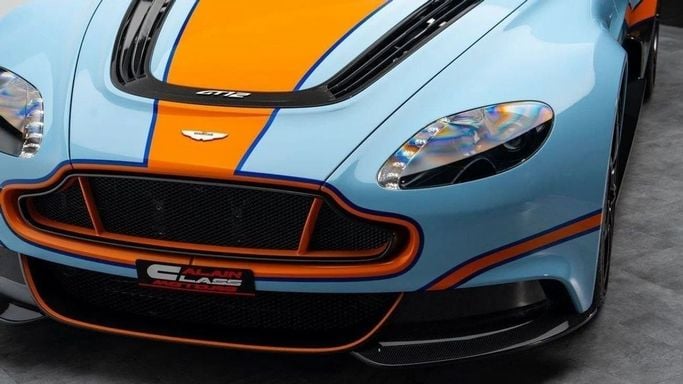 Новый Aston Martin V12 Vantage GT12 I, 5.9 л, 2016 в Дубае от Al Ain Class Motors Синий цвет. GCC | AUTO.AE