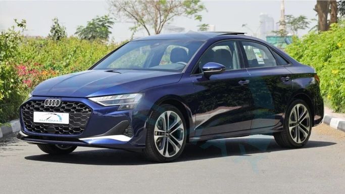 Новый Audi A3 IV (8Y) Рестайлинг, 1.5 л, 2025 в Дубае от Auto Max Group Голубой цвет. GCC | AUTO.AE