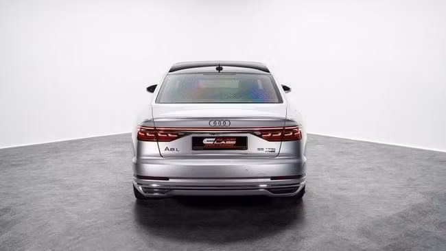 Used Audi A8 Long 55 TFSI IV (D5), 3.0 l, 2018 in Dubai by Al Ain Class Motors, Silver color. GCC Specs | AUTO.AE