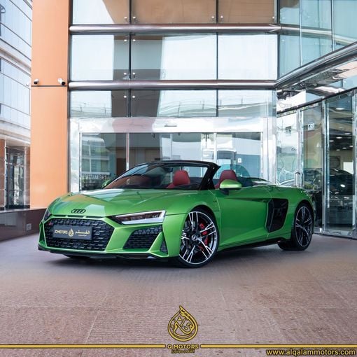 Used Audi R8 V10 performance II (4S) Facelift, 5.2 l, 2023 in Dubai by Q Motors, Green color. European Specs | AUTO.AE