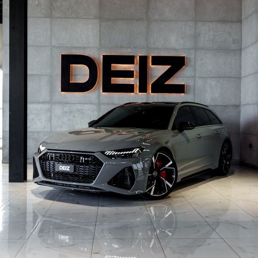 Audi RS 6 IV (C8), 2021 sport wagon 5 doors for rent in Dubai by DEIZ, grey color | AUTO.AE