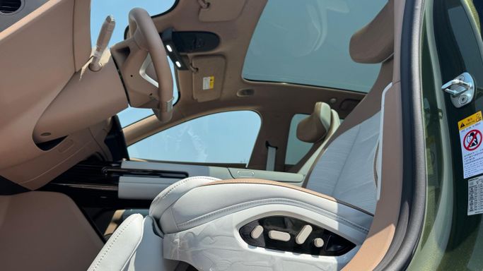 New Avatr 07, 2024 in Dubai by MENAMOTORS, Green color. Chinese Specs | AUTO.AE