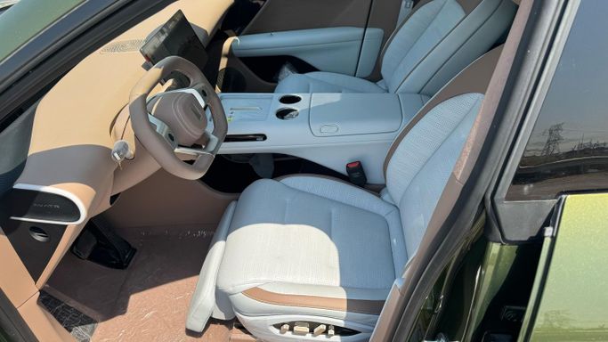 New Avatr 07, 2024 in Dubai by MENAMOTORS, Green color. Chinese Specs | AUTO.AE