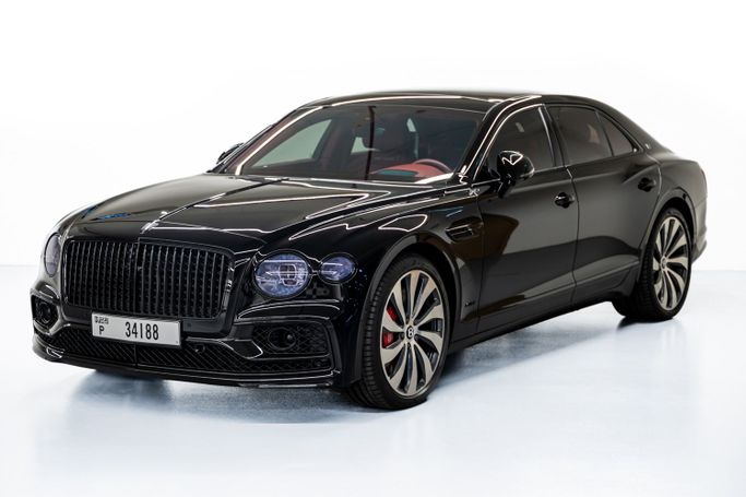 Bentley Flying Spur III, 2021 седан бизнес класса в Дубае от POF RENTAL черный цвет | AUTO.AE