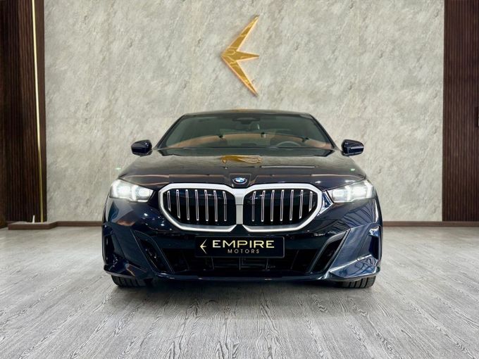 Used BMW 5 Series 520i VIII (G60/G61/G68), 2.0 l, 2024 in Dubai by Empire Motors, Navy Blue color. Korean Specs | AUTO.AE