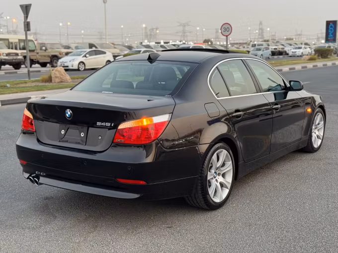 Used BMW 5 Series 545i V (E60/E61), 4.4 l, 2004 in Dubai by Saeed Auto, Black color. Japanese Specs | AUTO.AE