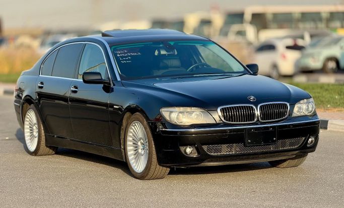 Used BMW 7 Series 750Li IV (E65/E66) Facelift, 4.8 l, 2007 in Dubai by Saeed Auto, Black color. Japanese Specs | AUTO.AE