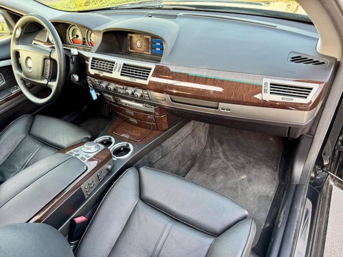 Used BMW 7 Series 750Li IV (E65/E66) Facelift, 4.8 l, 2007 in Dubai by Saeed Auto, Black color. Japanese Specs | AUTO.AE