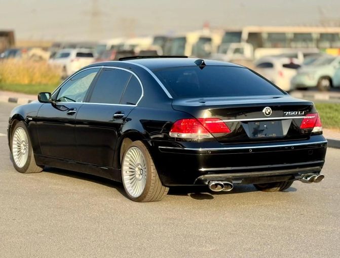 Used BMW 7 Series 750Li IV (E65/E66) Facelift, 4.8 l, 2007 in Dubai by Saeed Auto, Black color. Japanese Specs | AUTO.AE