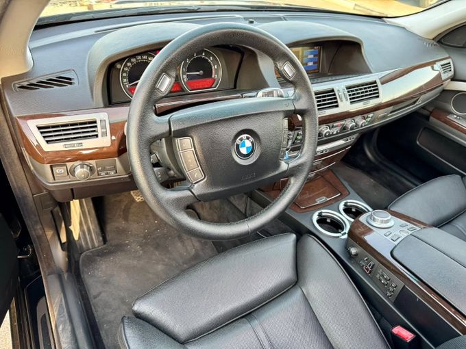 Used BMW 7 Series 750Li IV (E65/E66) Facelift, 4.8 l, 2007 in Dubai by Saeed Auto, Black color. Japanese Specs | AUTO.AE