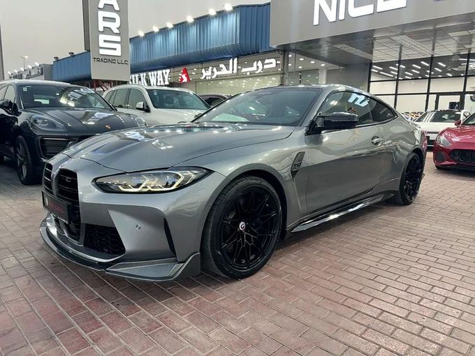 Подержанный BMW M4 Competition Package G82/G83, 3.0 л, 2023 в Дубае от Nice Cars Motos Серый цвет. Корейская | AUTO.AE